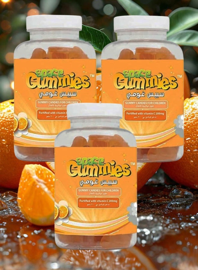 SPACE GUMMIES 3 Pieces Space Gummies Vitamin C 60 Gummies - Image 1
